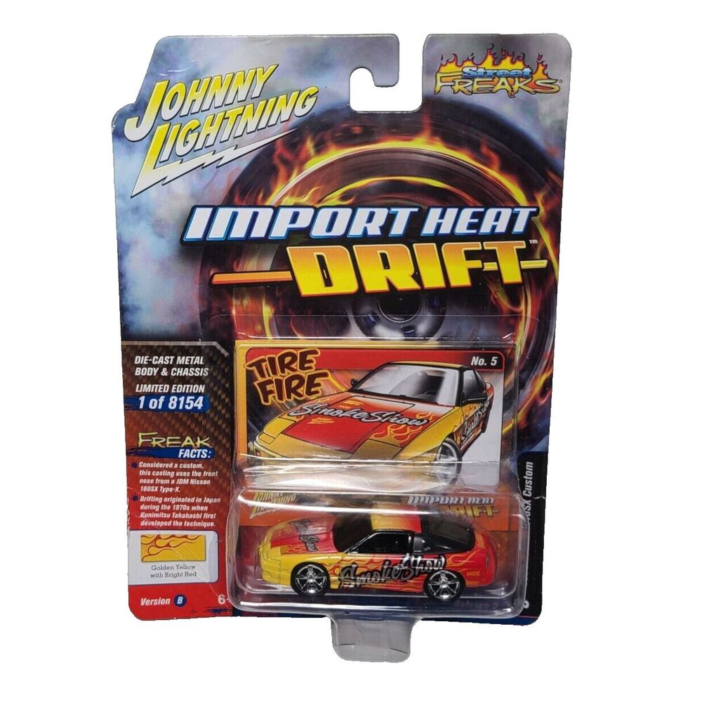 Johnny Lightning Import Heat Drift 1990 Nissan 240SX Custom 1:64 Scale Version B